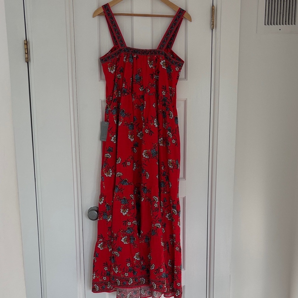 Max studio floral tiered cotton blend maxi dress - Picture 8 of 9
